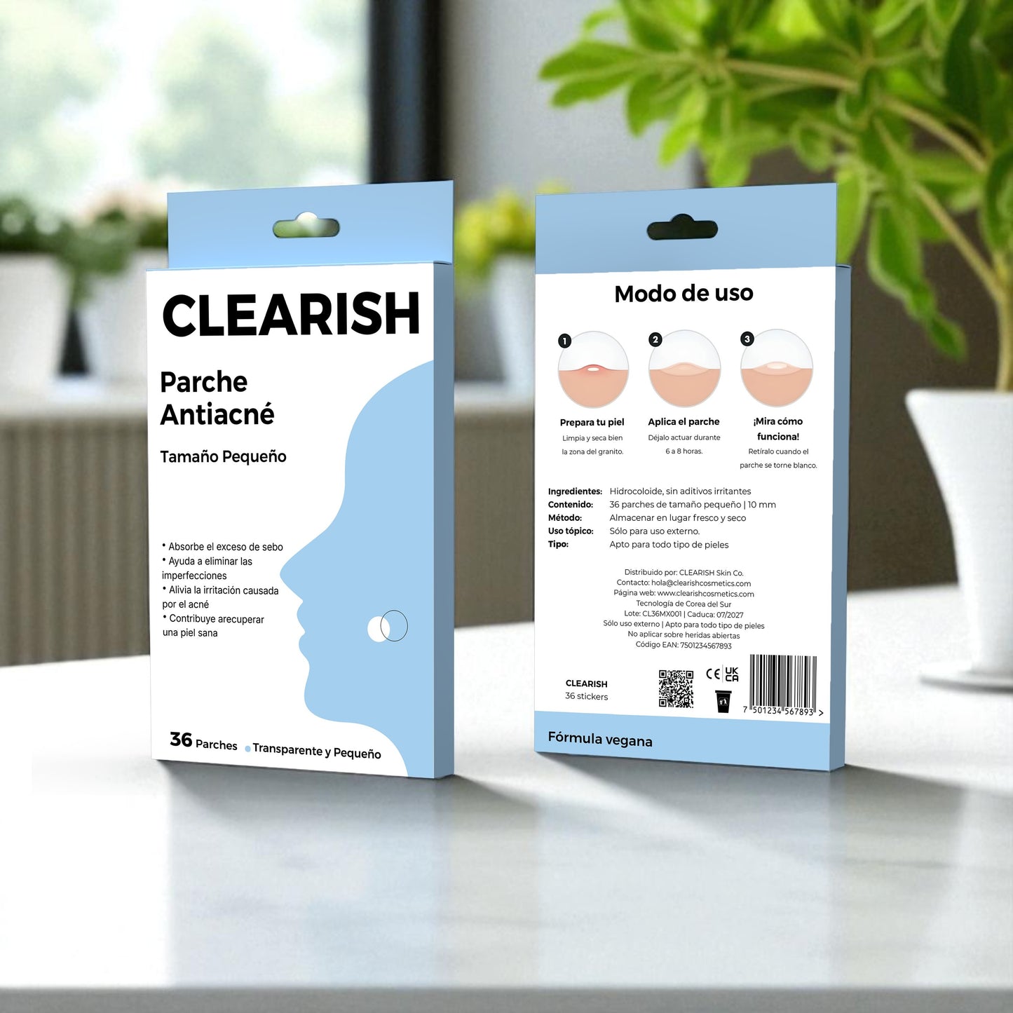 Parche Punto Absorbente de Acne